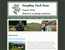 Tablet Screenshot of laughingstockfarm.com